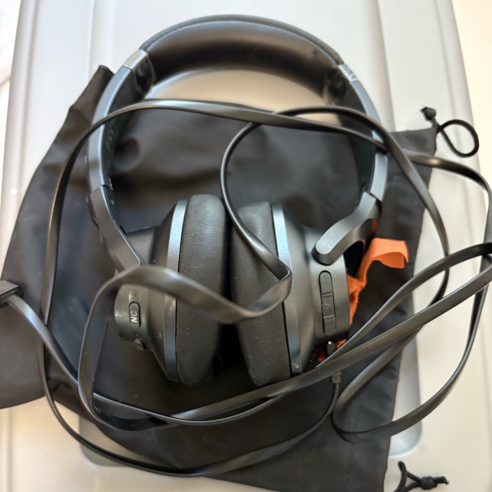 NWOT Black Over-Ear Headphones for Audio Magnification